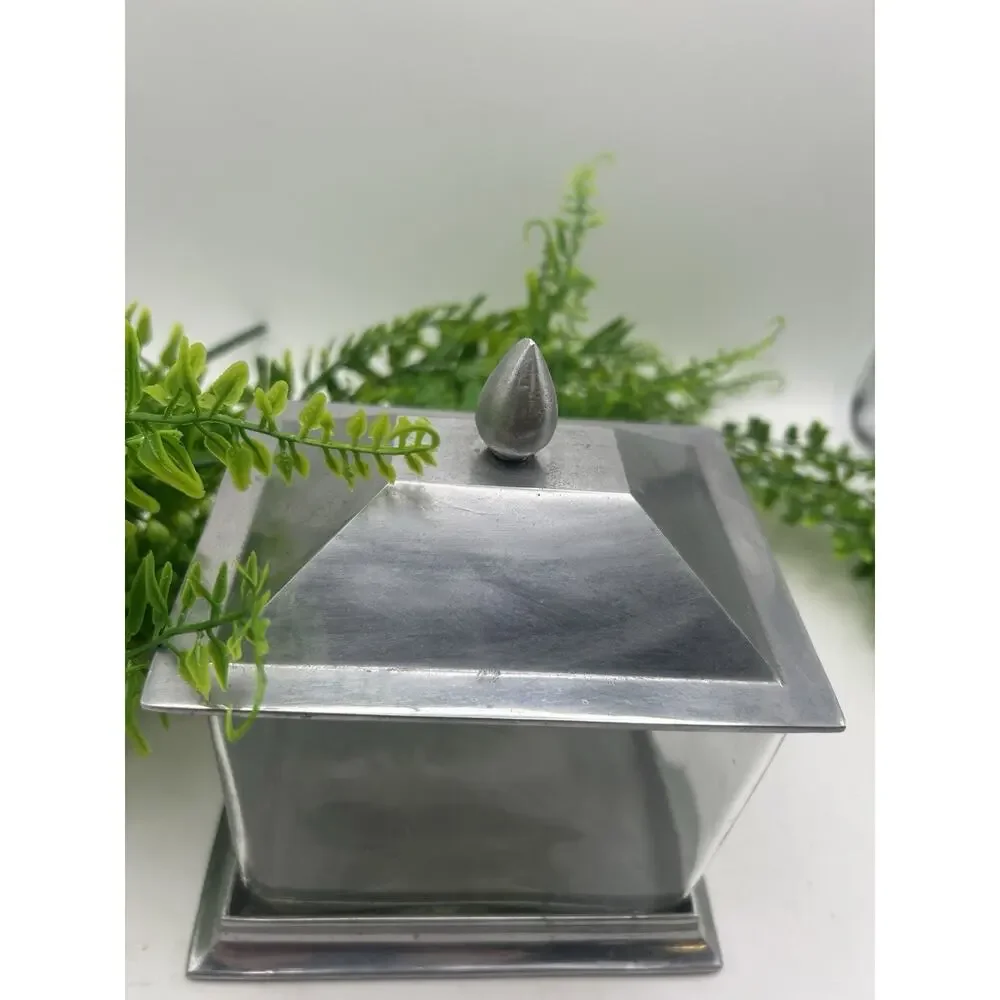 pottery barn Glass Display Case Or Trinket Box.